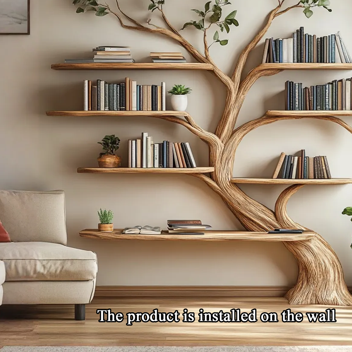 Driftwood Branch Shelf Floating Shelf Wall Mounted