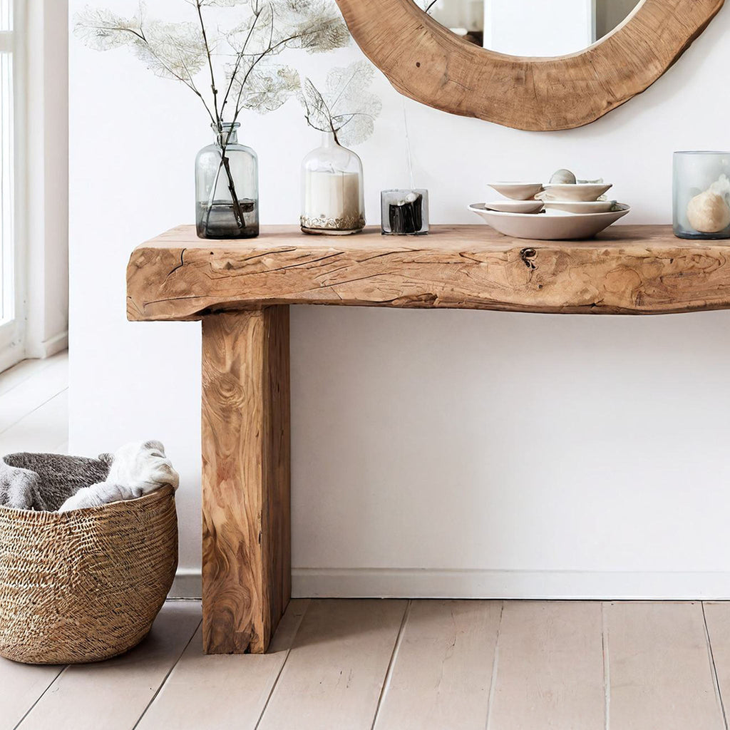 Reclaimed Wood Entryway Console Table