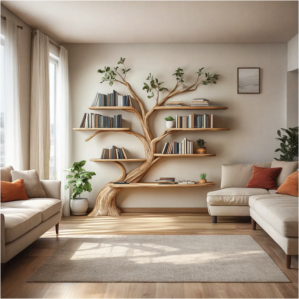 Driftwood Branch Shelf Floating Shelf Wall Mounted