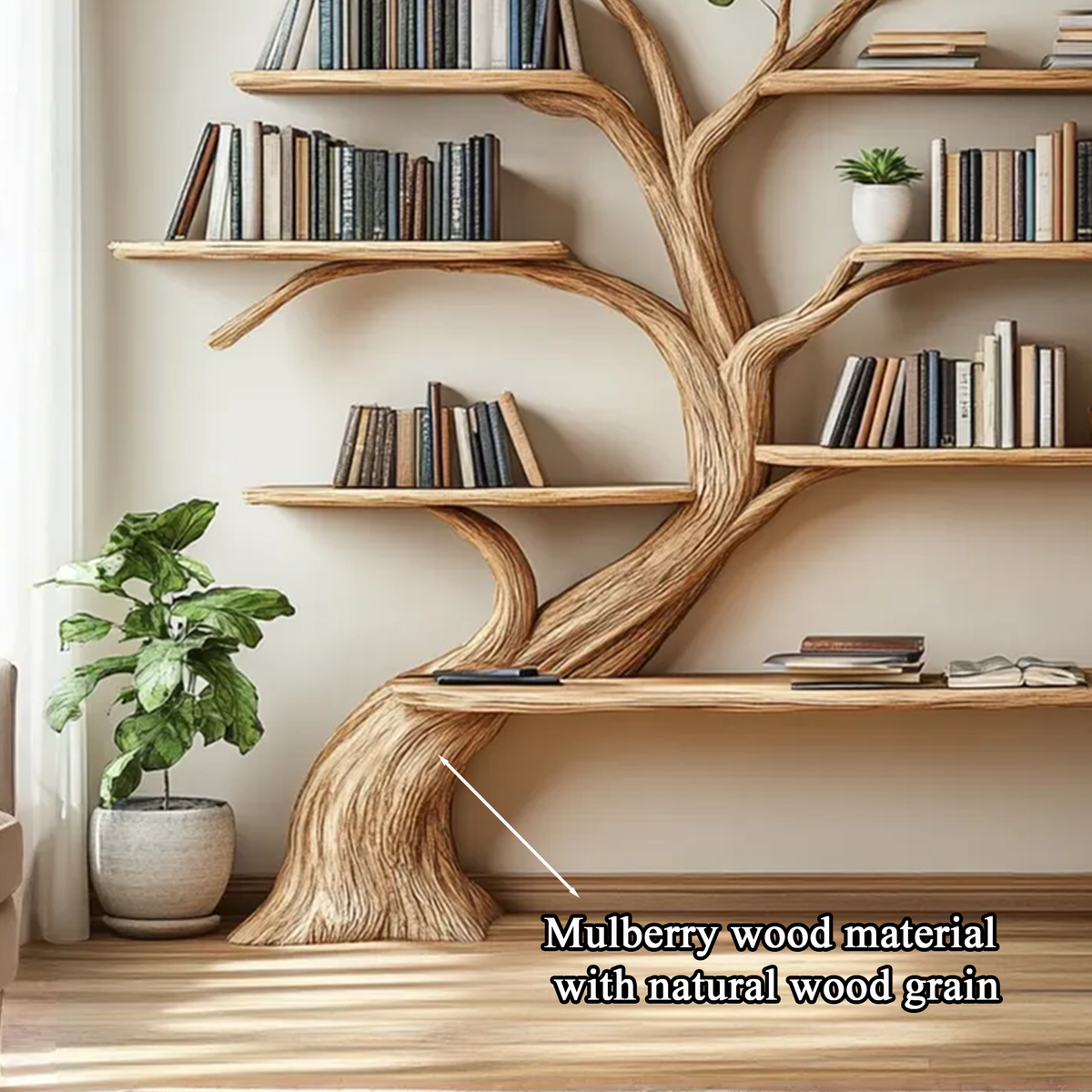 Driftwood Branch Shelf Floating Shelf Wall Mounted