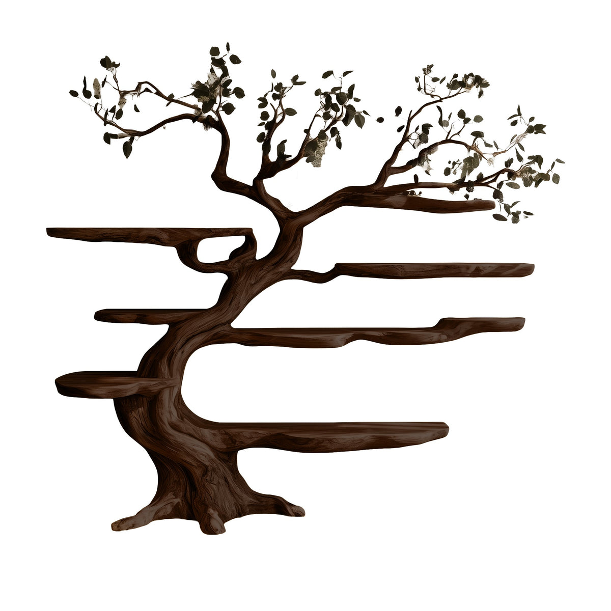 Arborealis Sculpted Solid Wood Tree Bookshelf