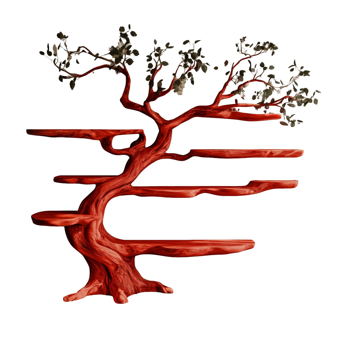Arborealis Sculpted Solid Wood Tree Bookshelf