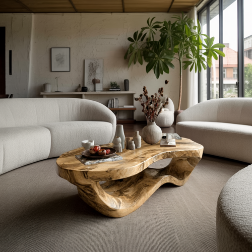 Calven Drift Solid Wood Coffee Table