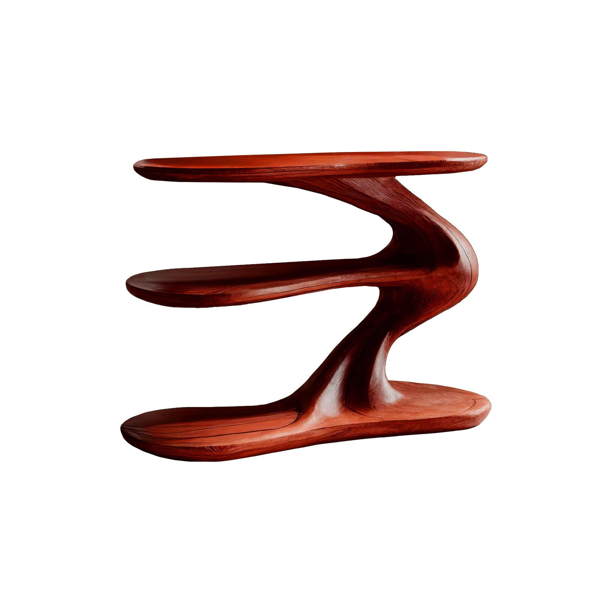 Serenata Sculpted Solid Wood Record Player Stand
