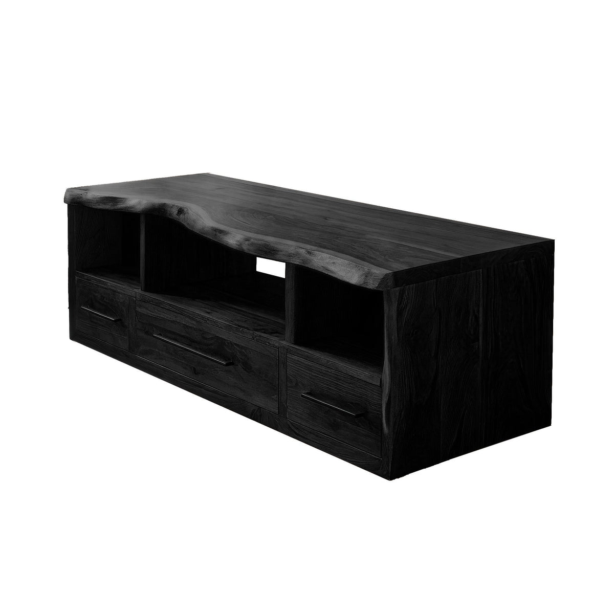 Vareon Live Edge Solid Wood Floating Bathroom Vanity With Drawers